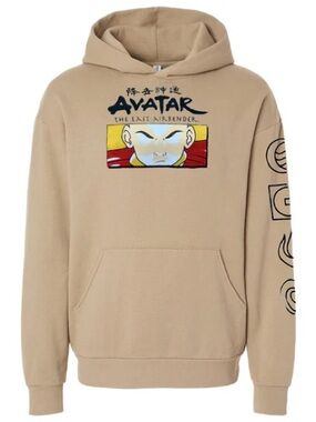 Nickelodeon Beige Avatar The Last Airbender Graphic Hoodie